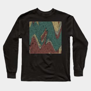 Nirmana Center Galaxy Line Art Color Long Sleeve T-Shirt